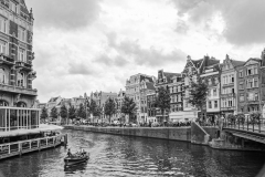 Canal Life in Black and White